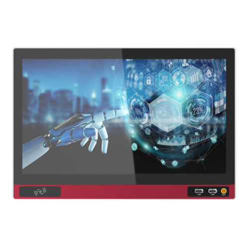10.1 Inch Front Interface Industrial All-in-One PC, USB/COM Front Panel Embedded Industrial Tablet